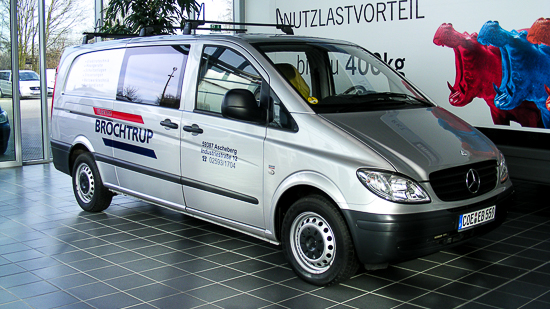 Elektro Brochtrup Beschriftung Mercedes Vito