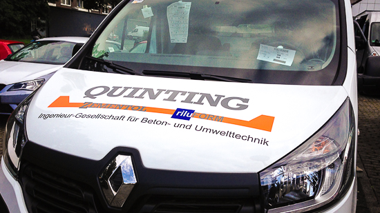 Beschriftung - Renault Trafic Front Quinting Zementol